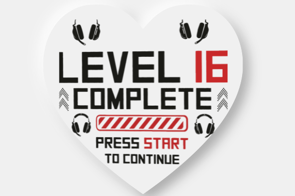 16TH BIRTHDAY GAMER GIFT Graphic Design for Crafts