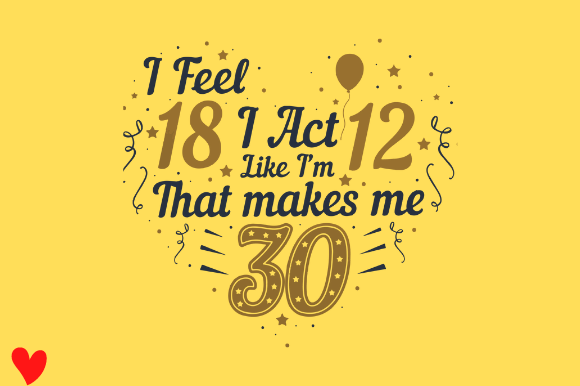 30TH BIRTHDAY for FAMILY Graphic Design for Crafts