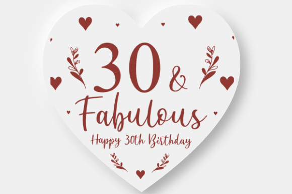 30TH BIRTHDAY GIFT Embroidery Design Review
