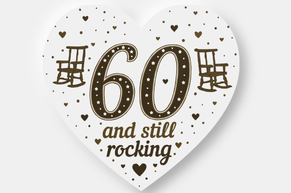 60TH BIRTHDAY GIFT for MUM DAD NAN Graphic Design