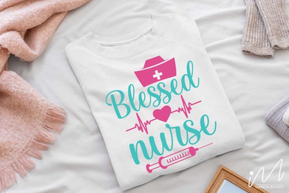 Blessed Nurse Svg Graphic for Crafts and Digital Products