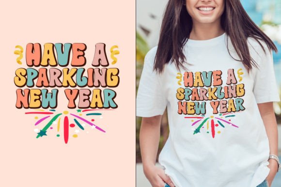 Happy New Year Retro SVG Design for Crafts and Graphics