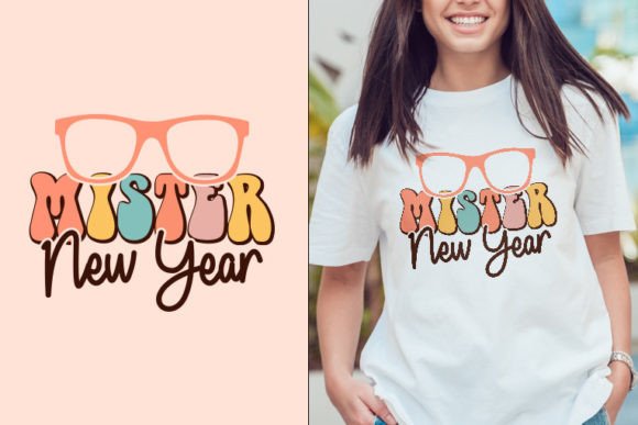 Mister Happy New Year Retro SVG Design for Crafts and Graphics