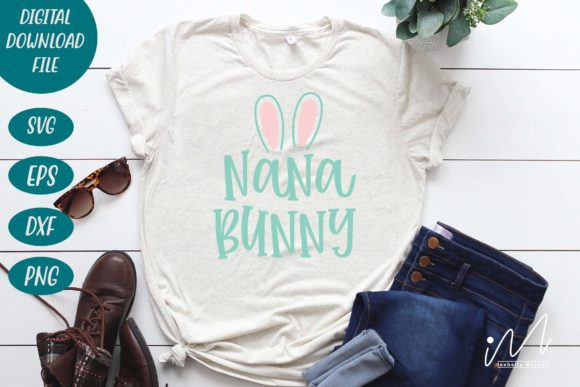 Nana Bunny Svg for Crafts and Graphics