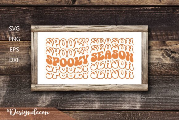 Spooky Season Retro Wavy SVG for Crafts and Graphics