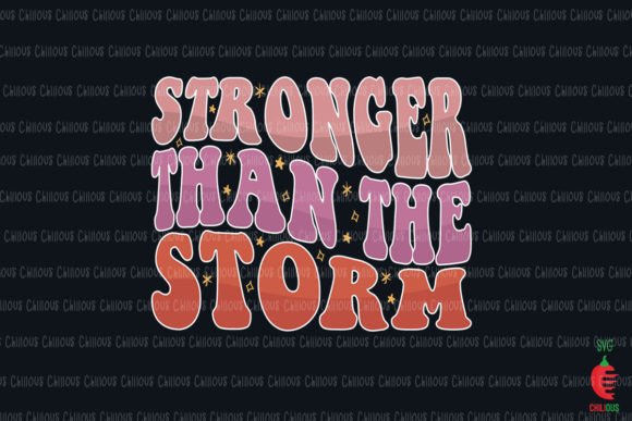 Stronger Than the Storm Graphic Design Asset for Local Business Branding