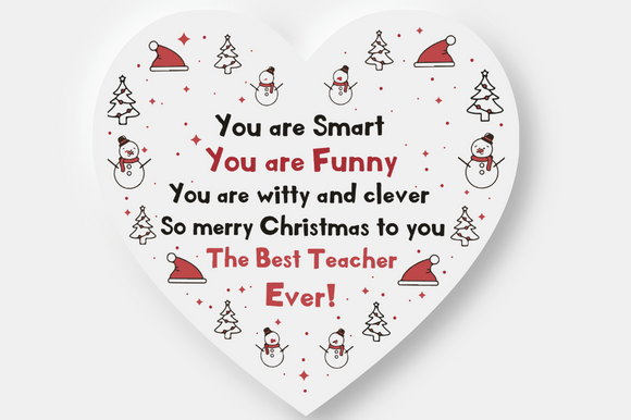 TEACHER GIFT for CHRISTMAS Graphic Design for Local Businesses