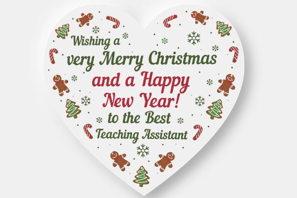 Teaching Assistant Christmas Gift Graphic for Crafts